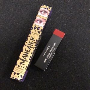 Tarte mascara and MAC lipstick